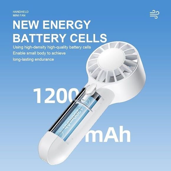 Mini Handheld Fan - Compact,Powerful,and Stylish with 3 Speed Settings - Picture 3 of 6